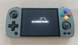 Anbernic RG405m Handheld Konsole grün metallic wie neu