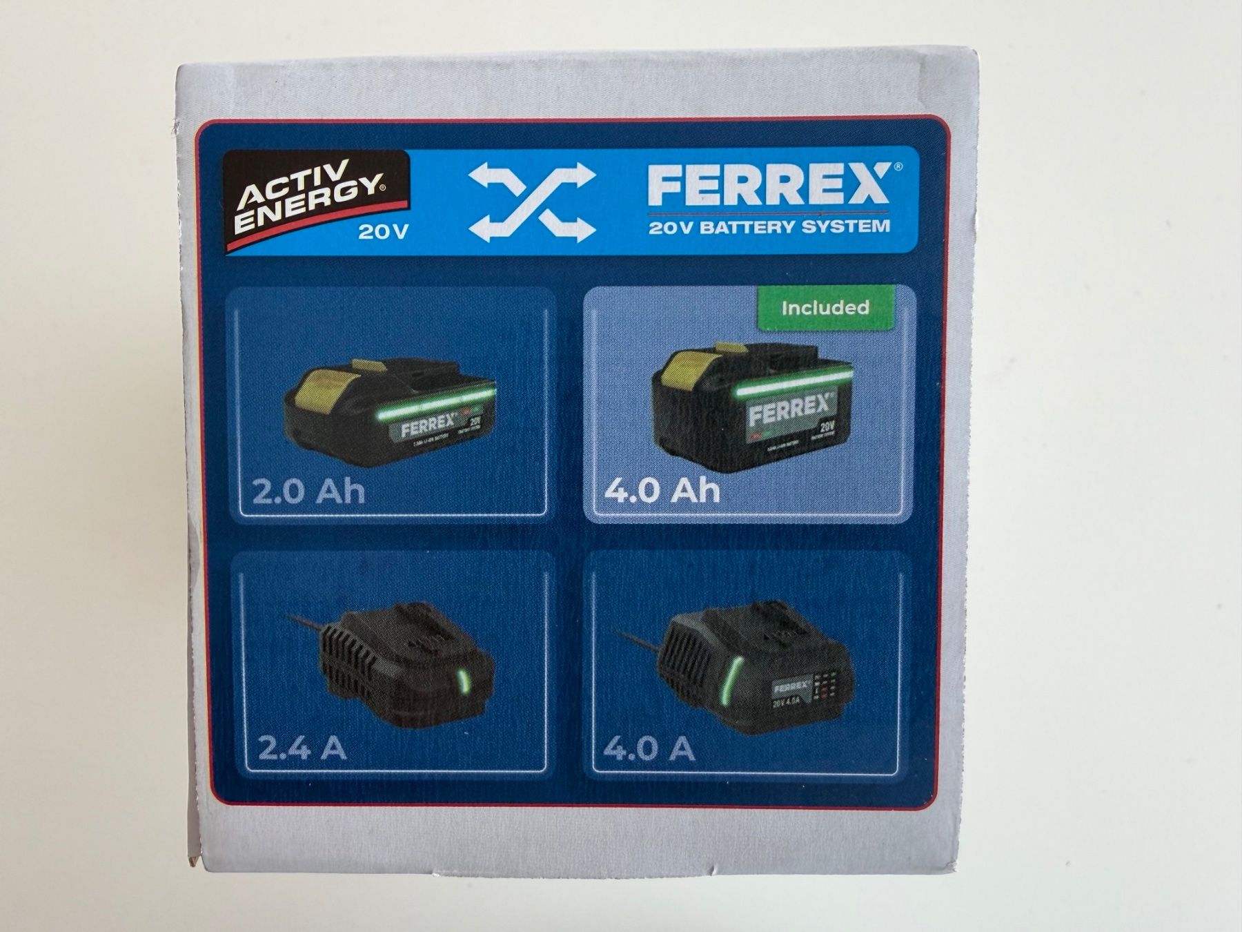 Ferrex Accus & piles: Ferrex batterie 20V 4.0Ah – Neuf avec emballage d'origine à St-Gingolph par GoldenKeys 4