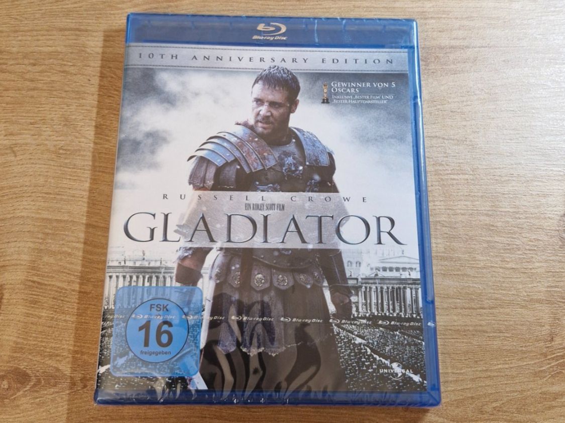 Tutti i DVDs: Gladiator (2000) NEU OVP Bluray – Nuovo e nell'imballaggio originale da Pfungen venduto da Whitie