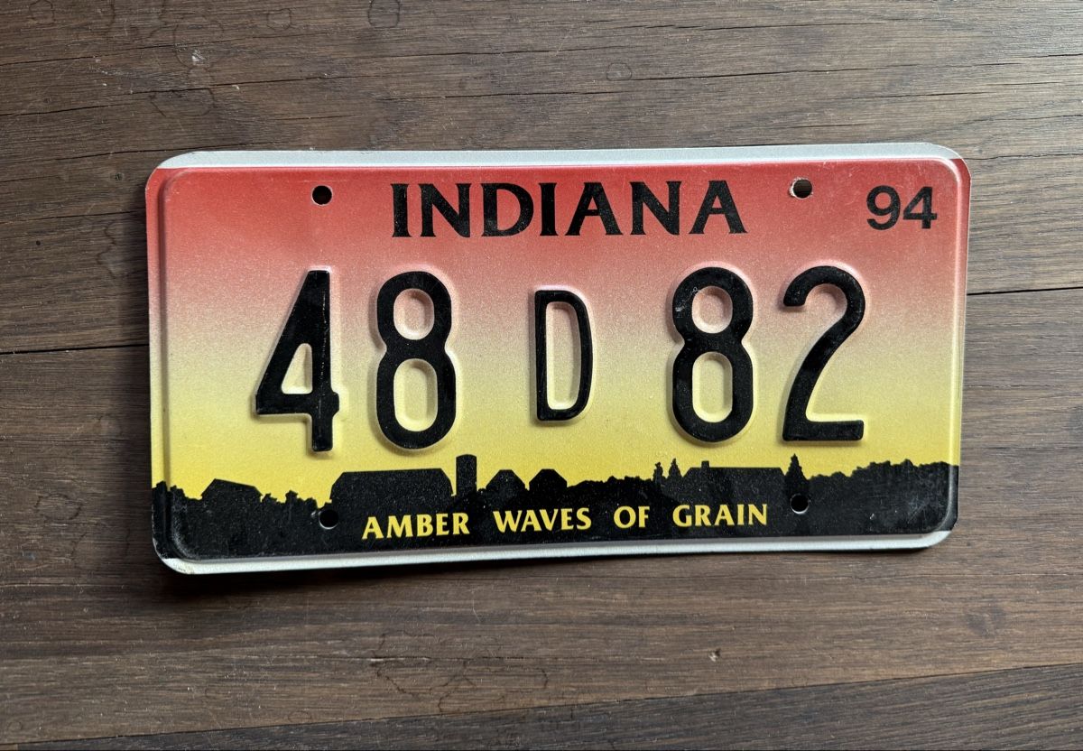 Insegne: US Autonummernschild INDIANA – Usato da Zürich venduto da XChange