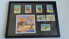 Sammlerbriefmarken Tanzania 1991 gerahmt (WG)