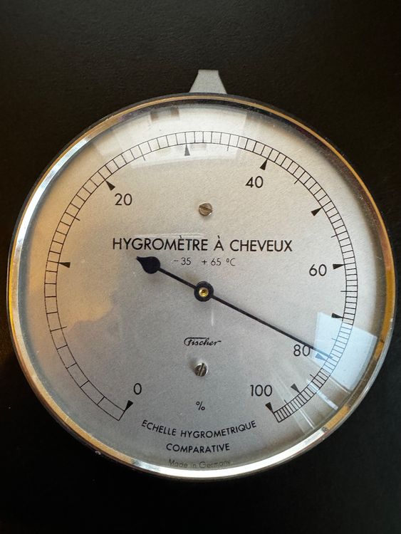 ANCIENNE HORLOGE THERMOMÈTRE Hygromètre En Bois EUR 39,90 - PicClick FR