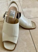 Sandaletten Leder Creme Grösse 37 gebraucht
