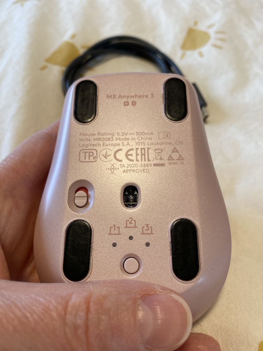 Logitech Mouse: kabellose Maus Logitech MX Anywhere 3 Farbe Rosa – Usato da Seuzach venduto da freiheiten 5