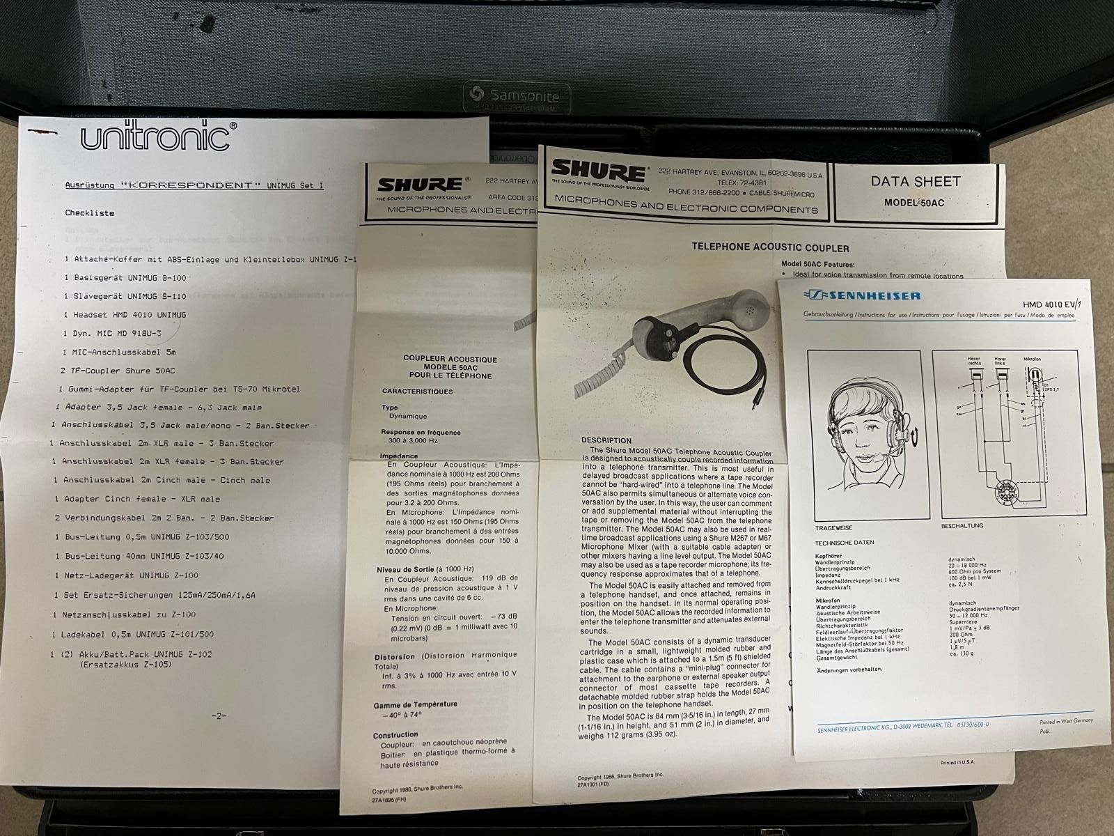 Radio: radio Unitronic UNIMUG Profi Reportage System – Usato da Hilterfingen venduto da Jeeone 4