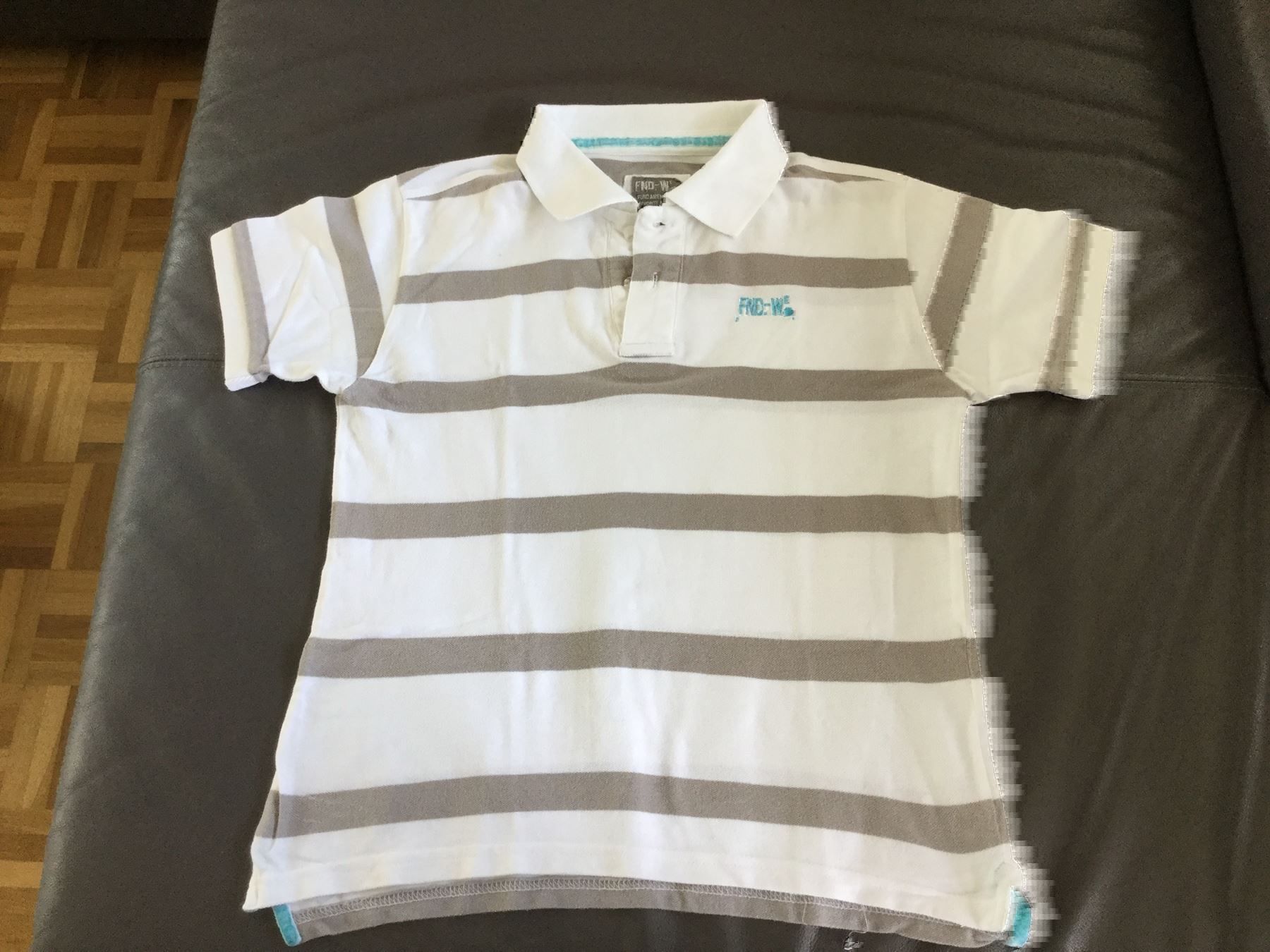 Camicie, T-shirt & Polo: Polo-Shirt weiss/ gestreift – Usato da Horw venduto da Benny017