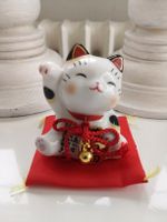 🤩MANEKI NEKO - WINKENDE GLÜCKSKATZE STATUE  AUS JAPAN NEU