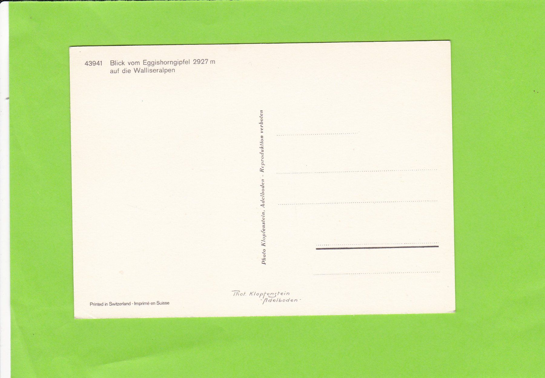 Cartes postales: Blick vom Eggishorngipfel – D'occasion à St. Peterzell par neckertal 1