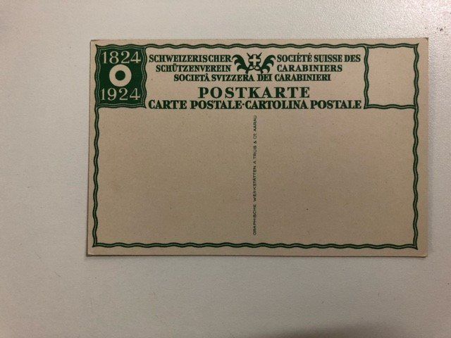 Cartoline postali: SCHWEIZERISCHER SCHÜTZENVEREIN 1924 – Usato da Ostermundigen venduto da wini63 1