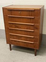 Vintage kommode/sideboard mit 6 schubladen & 1 schlüssel