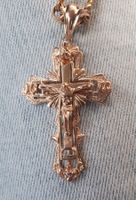 Kreuz Anhänger rotgold
