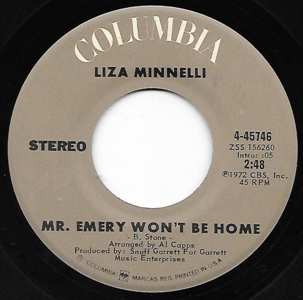 Vinyles: Minnelli Liza: The Singer 7" – D'occasion à Steinhausen par Vilivinili 1