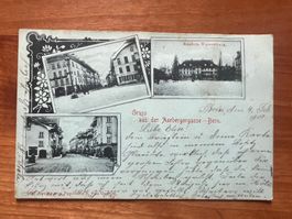 AK 1900 Bern Aarbergergasse div. Ansichten    (G1884)