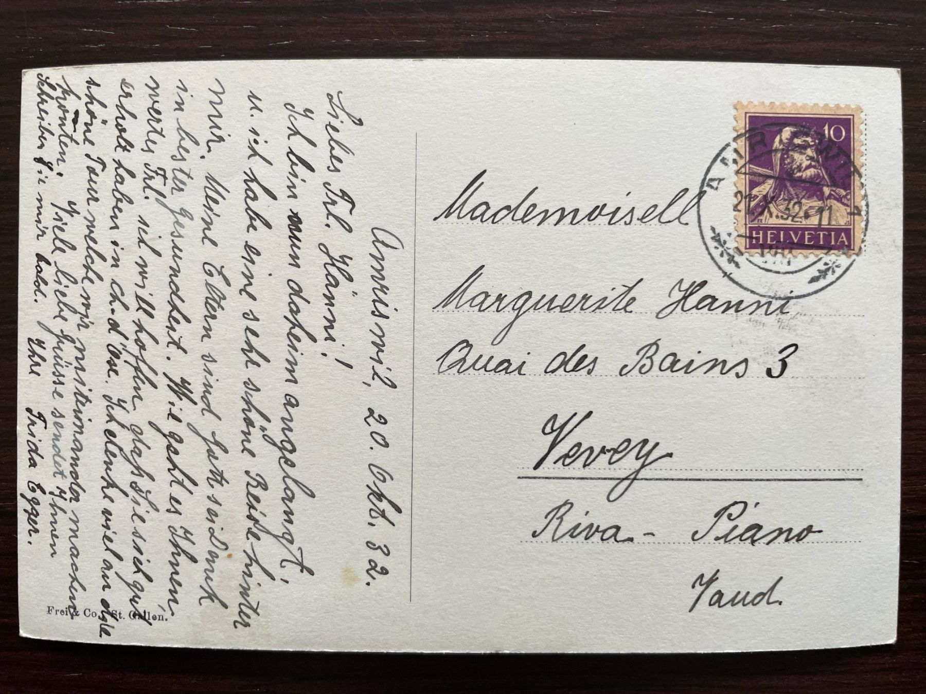 Cartoline postali: AMRISWIL Kirche, 3 Ansichtskarten, 1906-1932 – Usato da Wald ZH venduto da TLILEF 4
