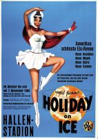 Vintage Plakat "Holiday on Ice" 1961