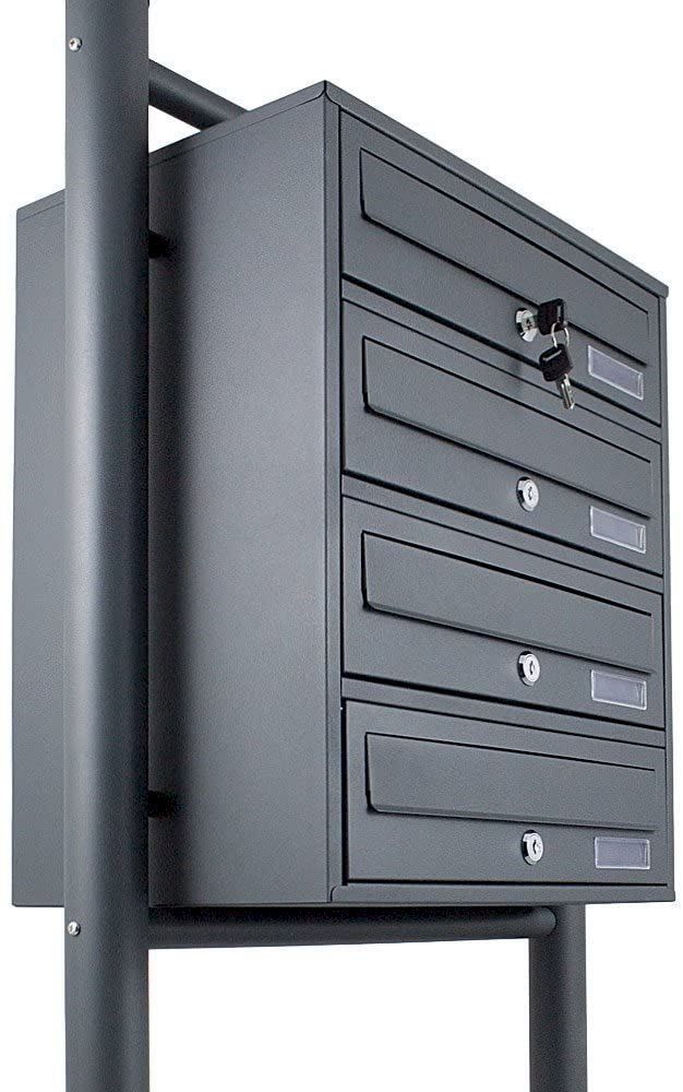 Altro per la casa: Bituxx 4er Standbriefkasten Grau – Nuovo e nell'imballaggio originale da Bottighofen venduto da zaap 2