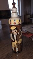 Künstlerische Keramikflasche KOHLER BIEL, signiert, 60er