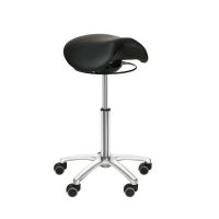 Sattelsitz-Hocker SCHWARZ mit Schwing-Mechanismus