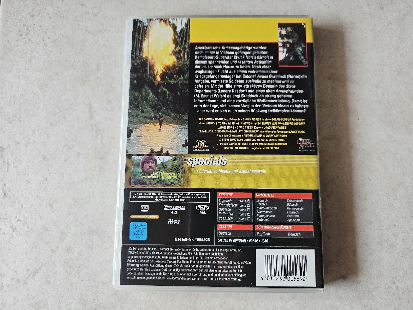 Alle DVDs: Missing In Action  /  (Chuck Norris) – Gebraucht aus Schneisingen von backstore24 1