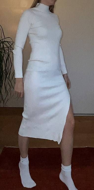 Kleider: Weisses langarm Kleid – Gebraucht aus Murten von leonie_tutti 2