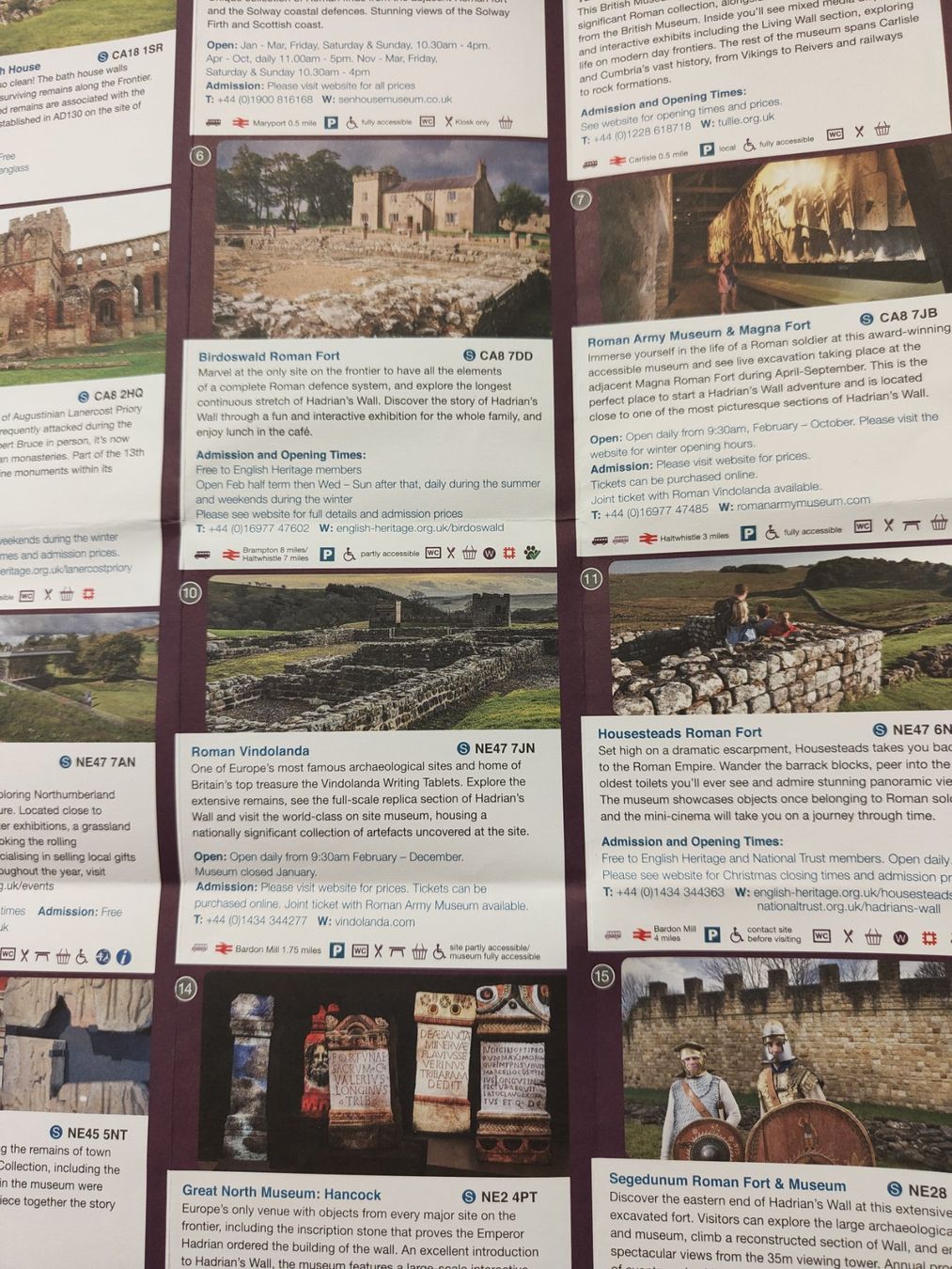 Cartoline: Hadrian's Wall Karte/Map – Usato da Nürensdorf venduto da Wini56 2