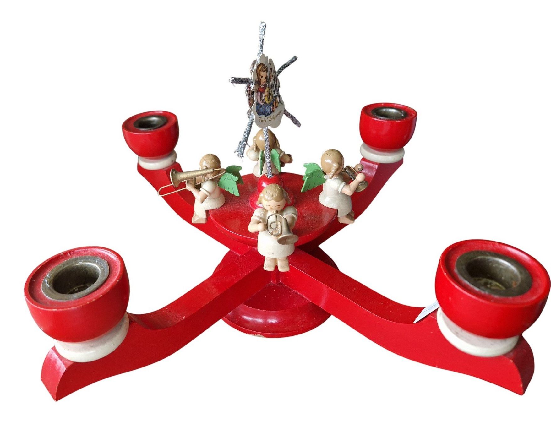Statuette: Adventsleuchter Erzgebirge Engel – Usato da Mörschwil venduto da lindaswunderkiste 5