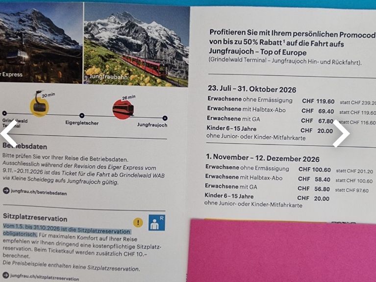 Gutscheine: Jungfraujoch Bis zu 50% RABATT – Neu und originalverpackt aus Luzern von Elena067 1