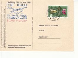 Meldeflug SLA 1954 Segelflug S.17/18 Rigi Kulm