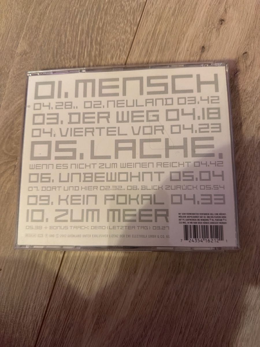 CD: Herbert Grönemeyer - Mensch CD Album – Usato da Oberrohrdorf venduto da Mariann79 1