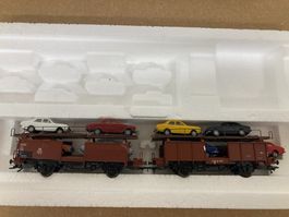 Märklin H0 46122 Autotransportwagen mit 8 Ford 17 M DB