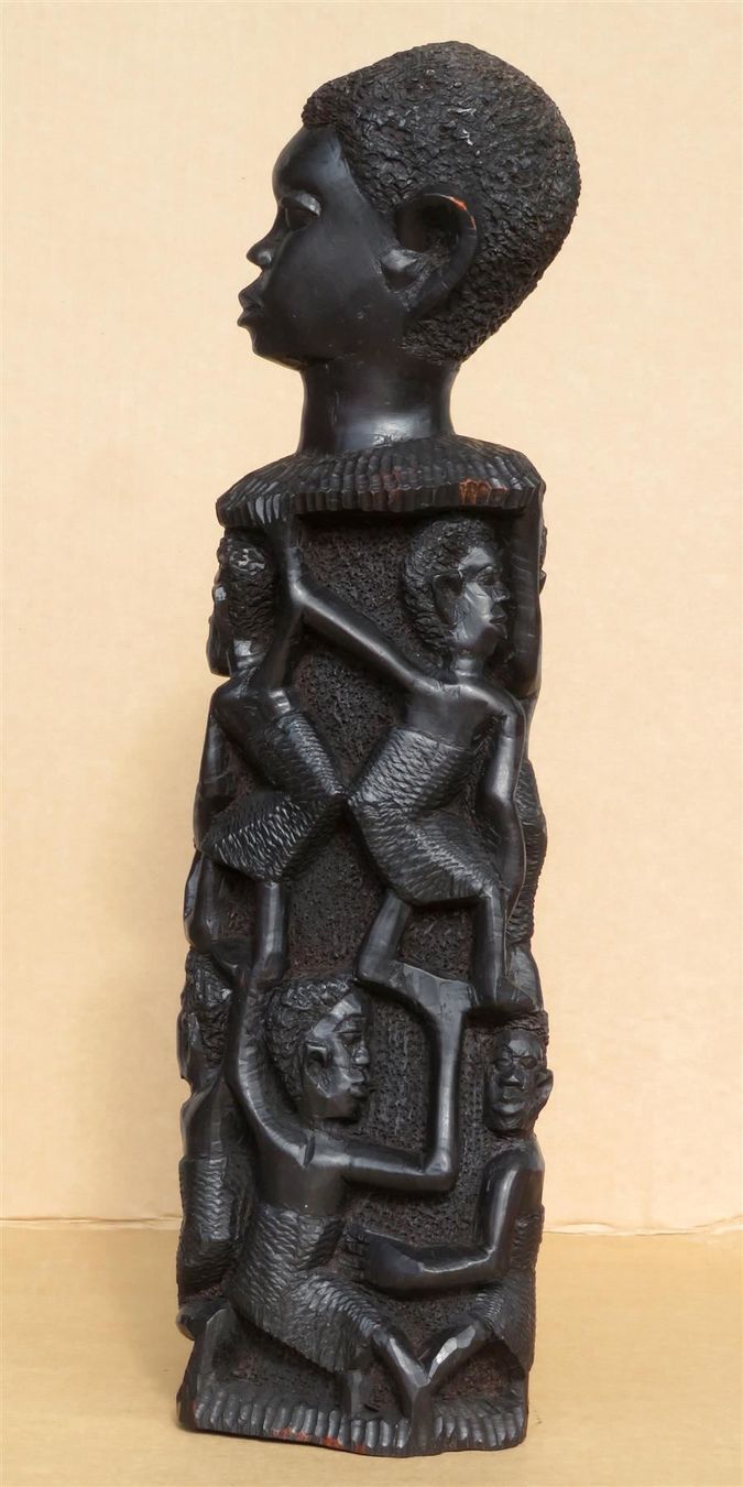Xilografie: Afrikanischer Lebensbaum, Ebenholz 37 cm – Nuovo (secondo la descrizione) da Zürich venduto da Vanillaed 6