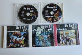 5x Fragezeichen Kids CD Hörspiel Lot