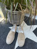Tods Slipper - Beige Veloursleder