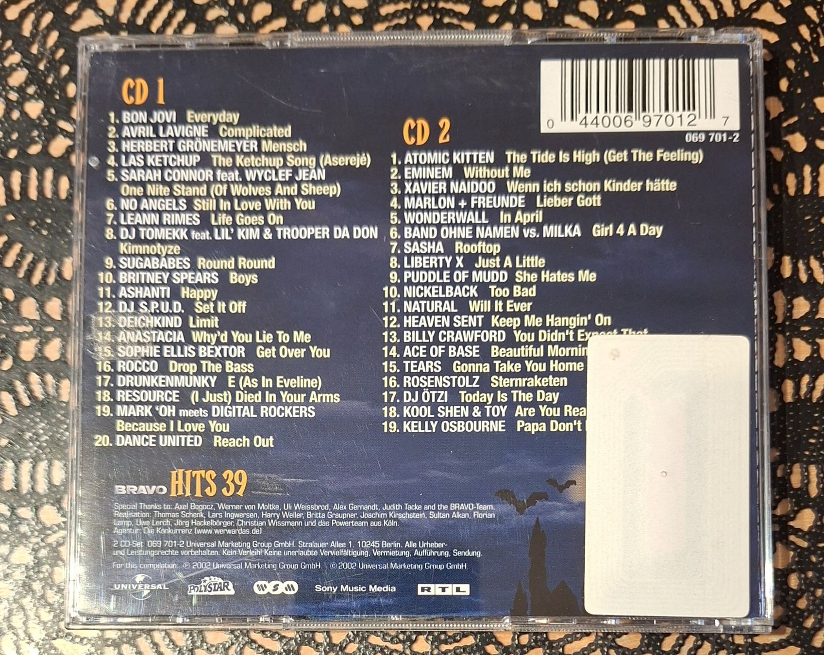 CD: Bravo Hits 39, Doppel CD, 2002, Hit Compilation, Sampler – Usato da Amriswil venduto da Celini3 1
