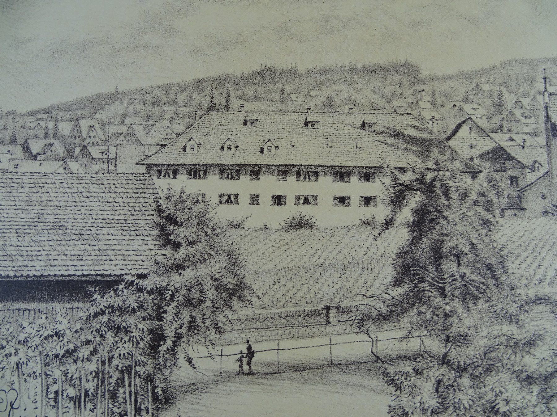 Stiche: KÜSNACHT, LITHOGRAPHIE 1942 – Gebraucht aus Grüningen von Kartensammler 3