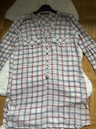 Zara Basic Karo-Bluse Grösse M, leicht für den Frühling!
