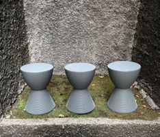 3x Kartell Side Tables stool PRINCE AHA by Philippe Starck