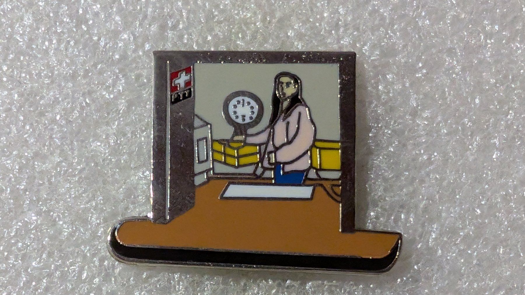 Placchette & Badge: Ansteckpin 213: PTT Postschalter – Usato da Oppligen venduto da Pin-Fall-Shop