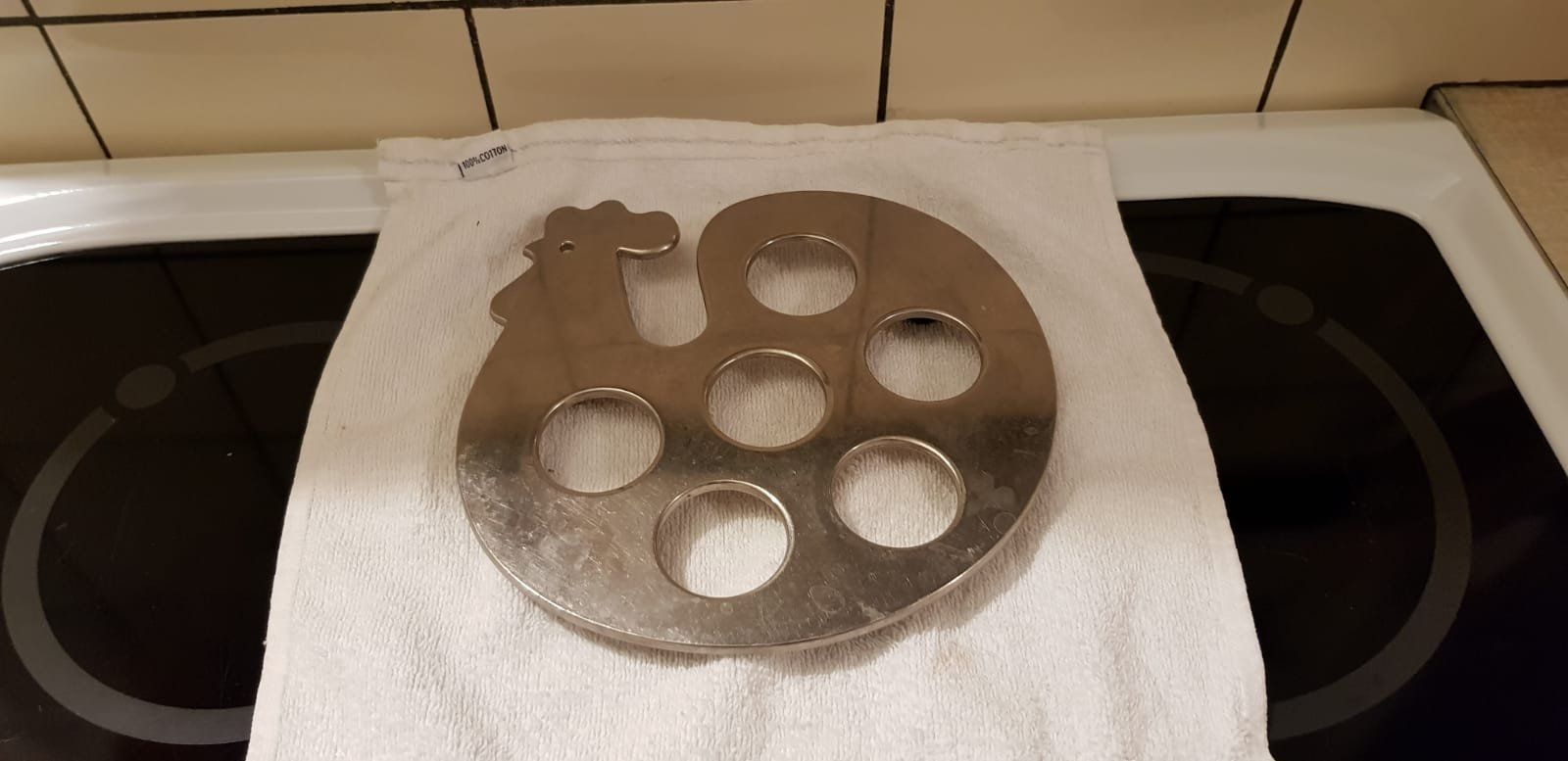 Altre Stoviglie: Eierhalter für 5 Eier / Chromstahl – Usato da Zug venduto da Qayqay0 2