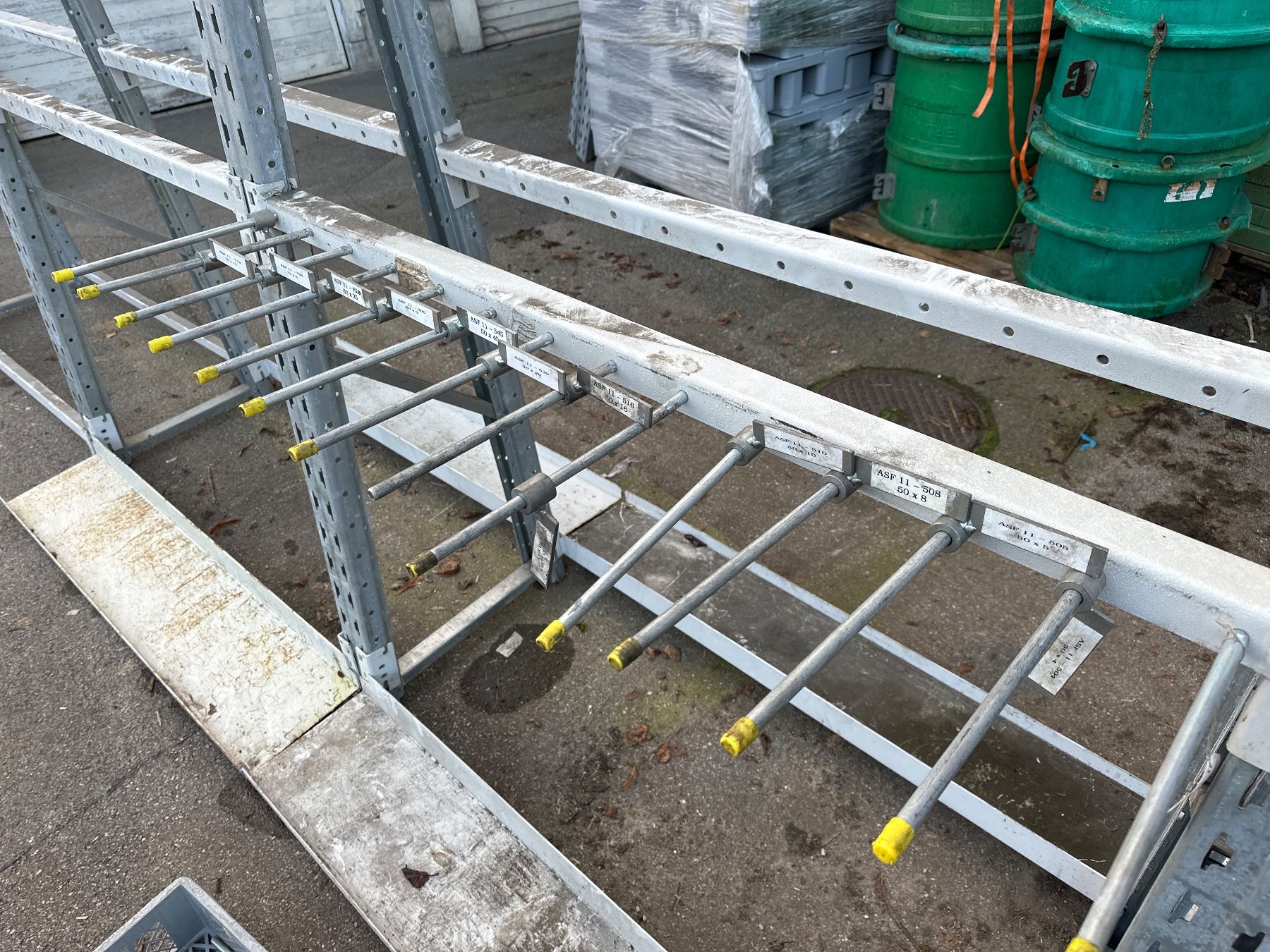 Scaffali: Profi Vertikal Lang Materialregal 595x60x250cm – Usato da Necker venduto da liq24 3
