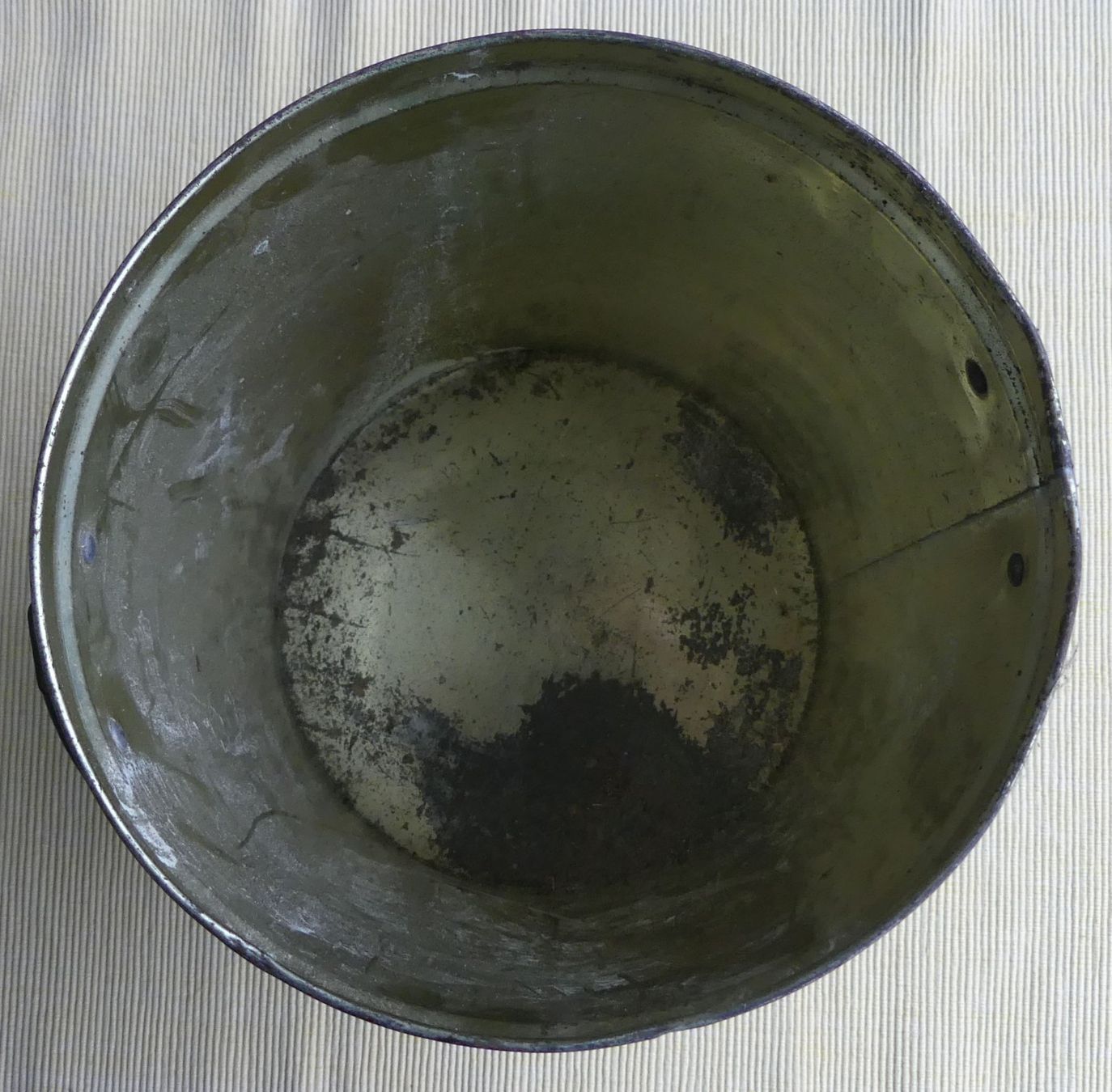 Sonstiges für Haushalt & Wohnen: Blecheimer Vintage mit Henkel – Gebraucht aus Kehrsatz von  1