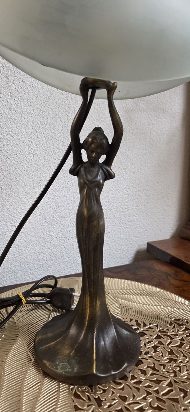 Lampade: Jugenstil Bronze Lampe, Tischlampe – Usato da Kaufdorf venduto da Nati-Nati 8