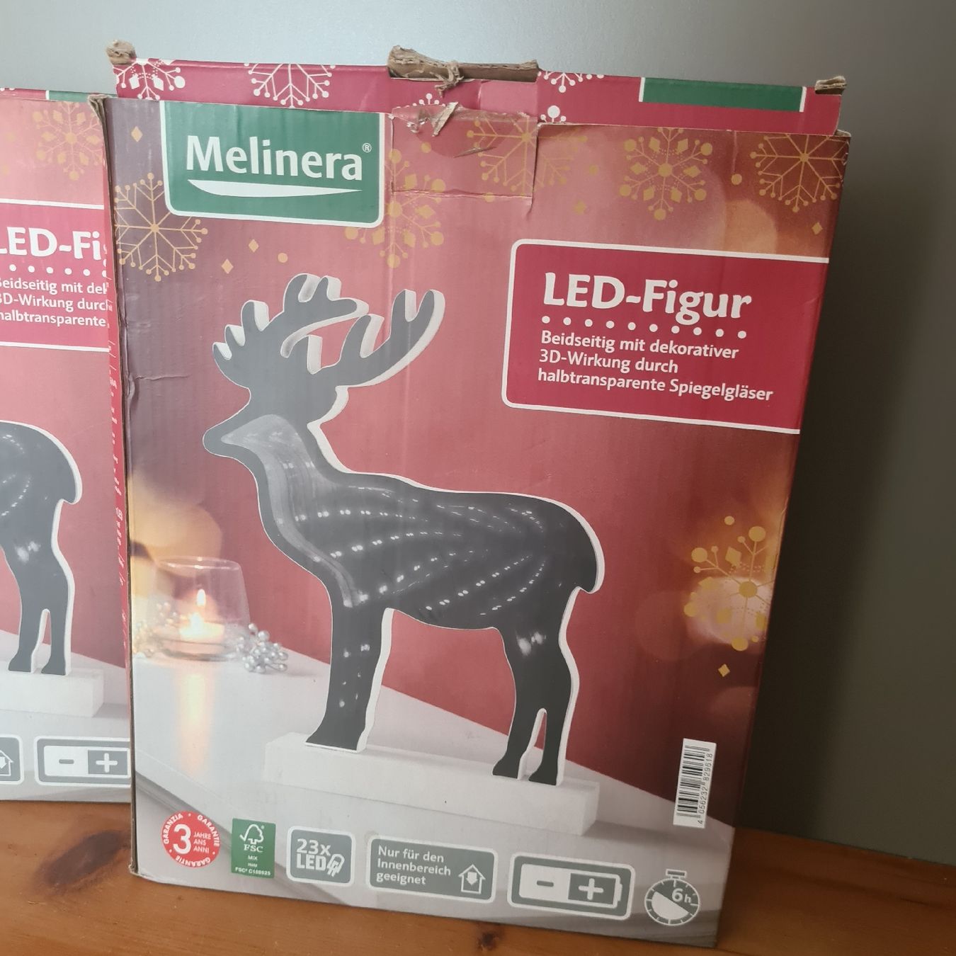 Alle Dekorationen: 3 LED Figuren mit 3D Wirkung – Gebraucht aus Steinen von turbogeiss99 5