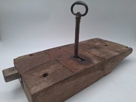 ⚜️ Rare & Authentique :Serrure de Maîtrise Bois & Fer Forgé2