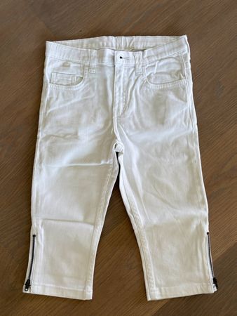 3/4-Jeans / Capri-Jeans, weiss, Gr. 134