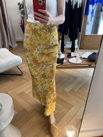 Floral Print Skirt