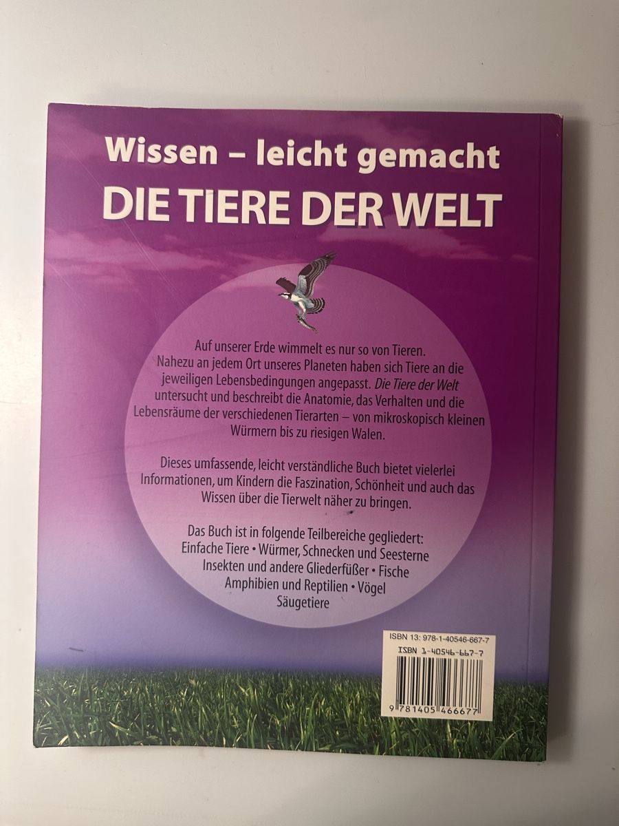 Libri: Die Tiere der Welt  – Usato da Kerzers venduto da emu53 2