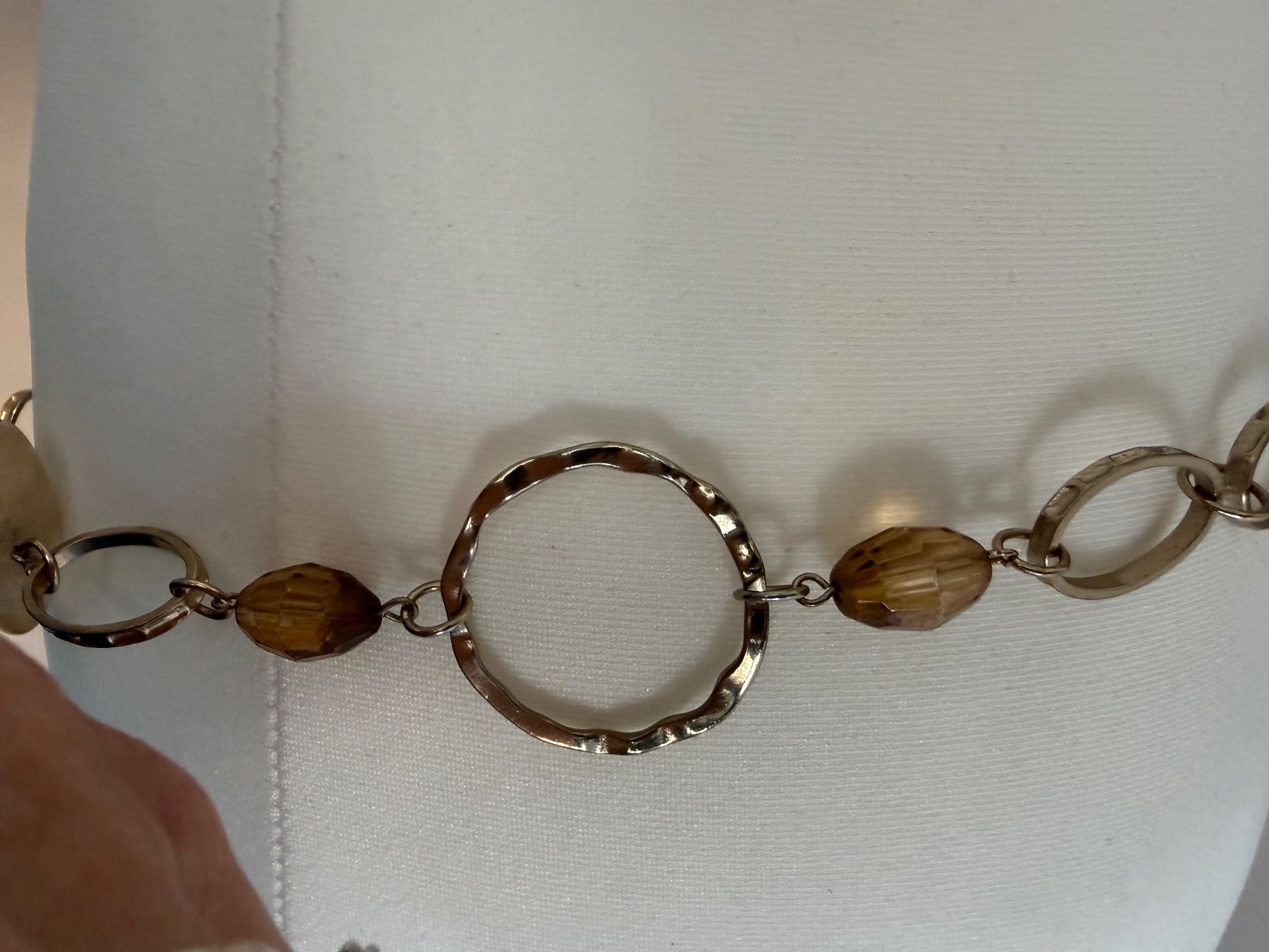 Ceintures: Gürtel oder Kette  Modeschmuck mit Steinen 90cm – D'occasion à Engelburg par mamalanima 3