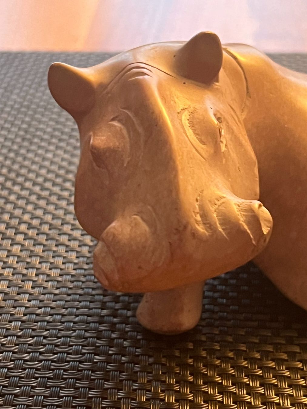 Statuette: Flusspferd aus Marmor gehauen , Super natürlich – Nuovo (secondo la descrizione) da Gränichen venduto da Paolosch 3