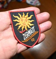 VINTAGE Badge ZERMATT nos ST. GALLER STICKEREI sonne